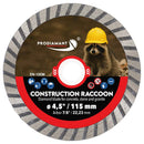 CONSTRUCTION RACCOON Diamond Blade for Concrete, Brick, Stone & Tile-2