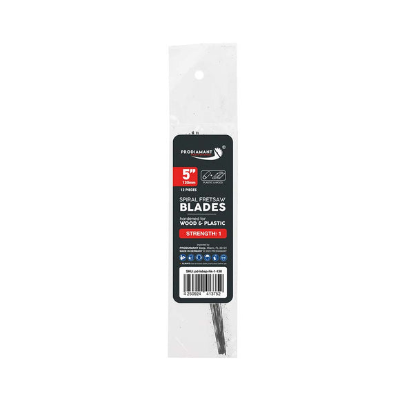 Spiral Fret & Scroll Saw Blades – All-Direction Cutting for Wood & Plastic, 12 Pack