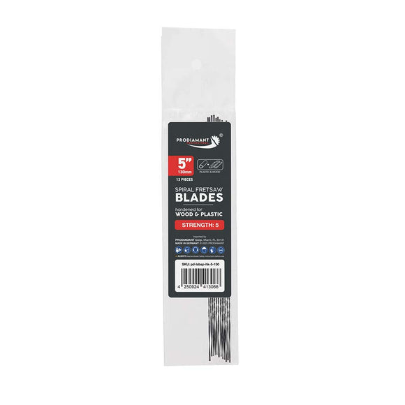 Spiral Fret & Scroll Saw Blades – All-Direction Cutting for Wood & Plastic, 12 Pack