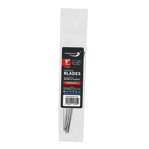 Fret & Scroll Saw Blades - Precision Cutting for Wood & Plastic, 12 Pack