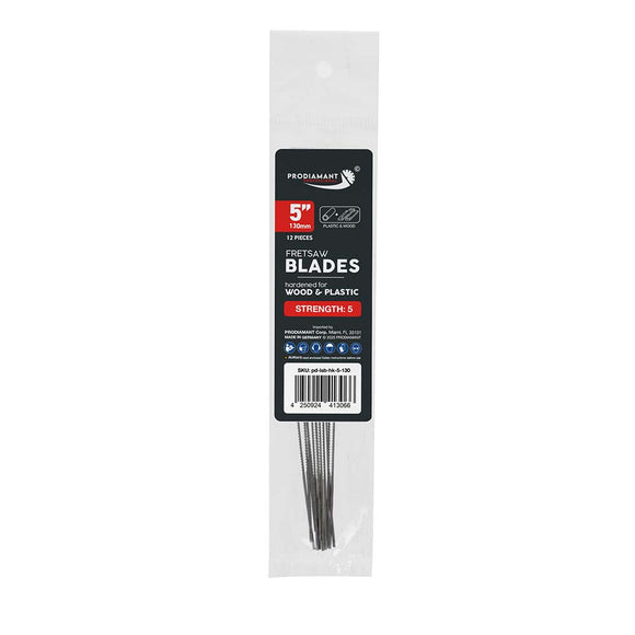Fret & Scroll Saw Blades - Precision Cutting for Wood & Plastic, 12 Pack