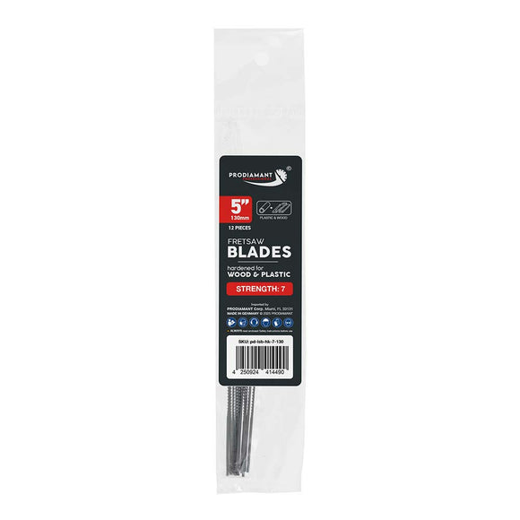 Fret & Scroll Saw Blades - Precision Cutting for Wood & Plastic, 12 Pack